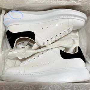 ALEXANDER MCQUEEN White & Black Oversized Sneakers Size EU 37